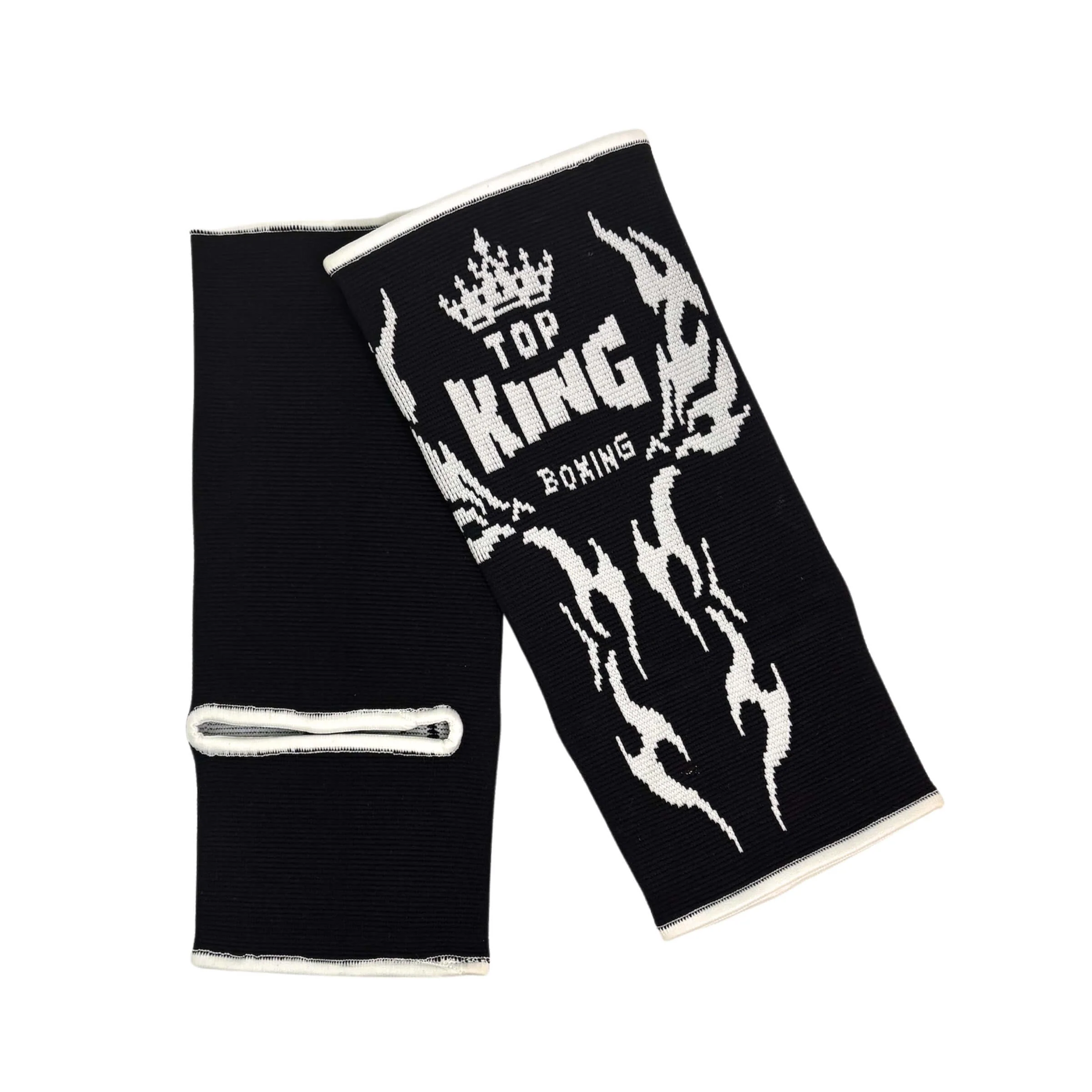 Top King Black Ankle Guards (Retro Logo)