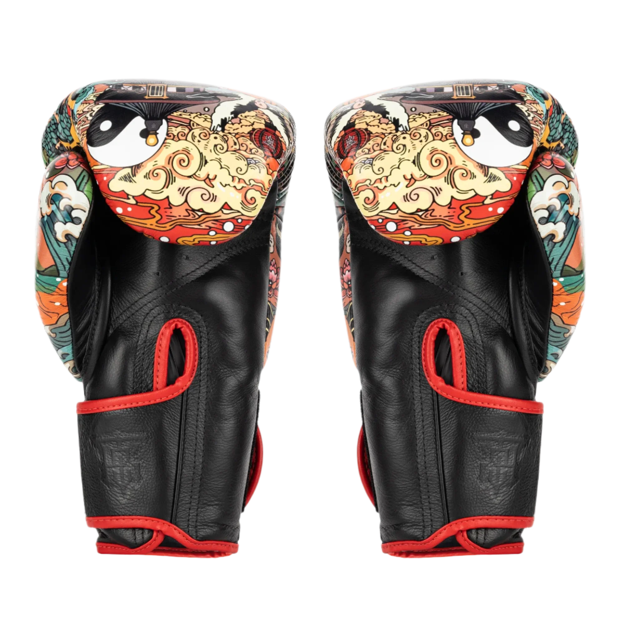 Top King Chinese Culture Red & Black Gloves - Image 2