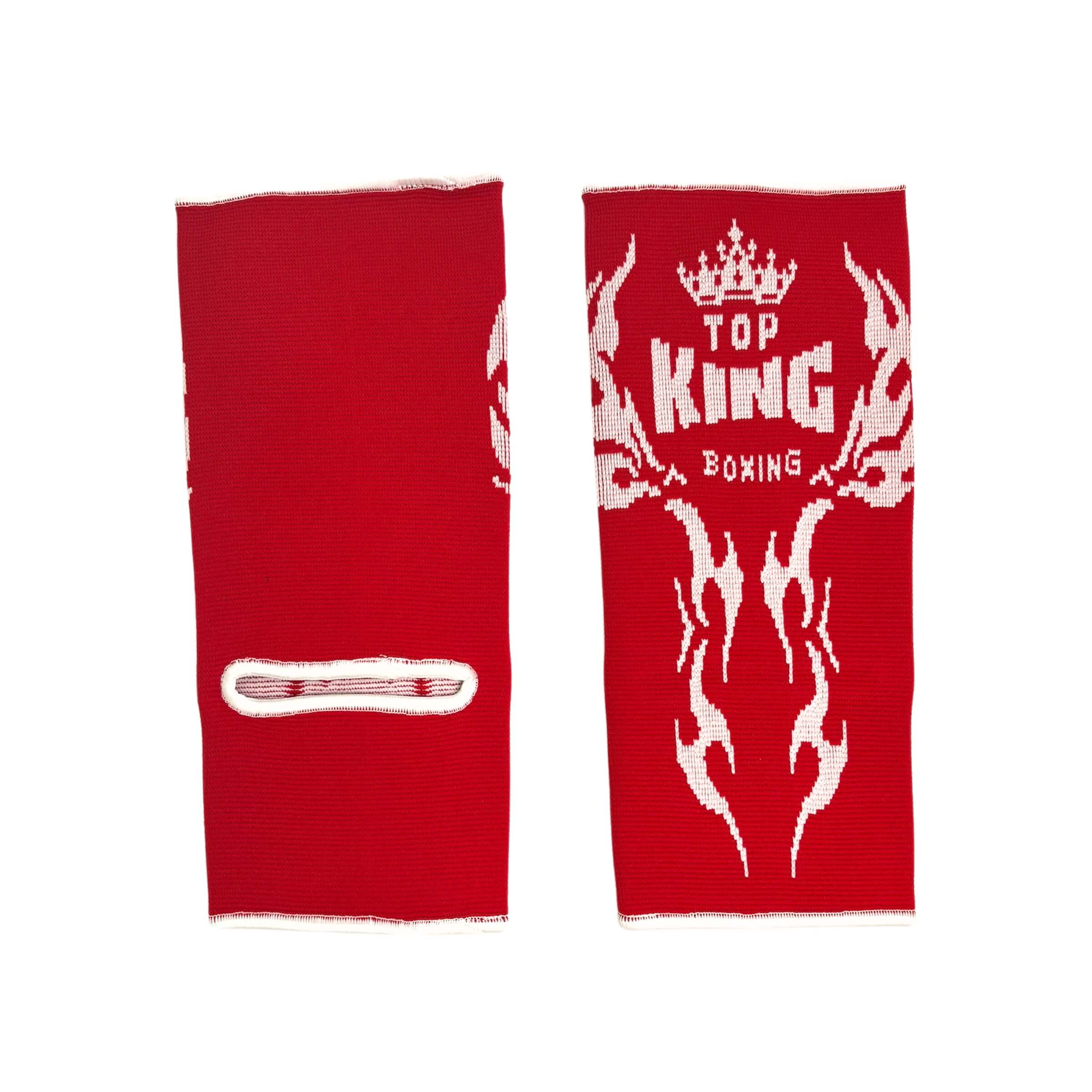 Top King Red Ankle Guards (Retro Logo) - Image 2