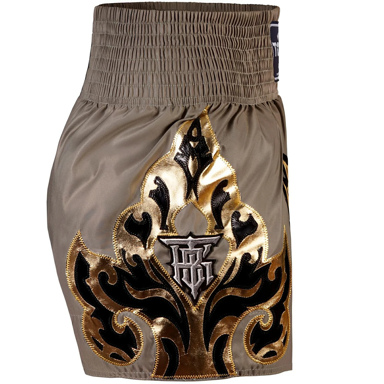 Top King Kanok Khaki Muay Thai Shorts - Image 3